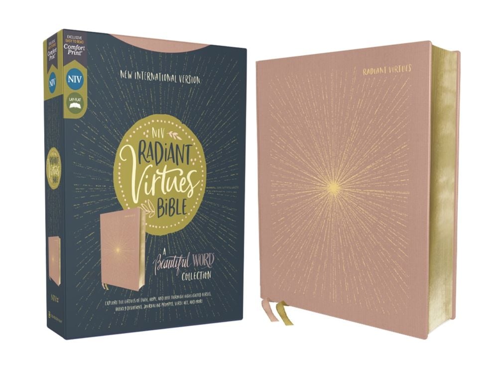 NIV, Radiant Virtues Bible: A Beautiful Word Collection, Cloth over Board, Pink, Red Letter, Comfort Print by Zondervan - ISBN: 9780310456933