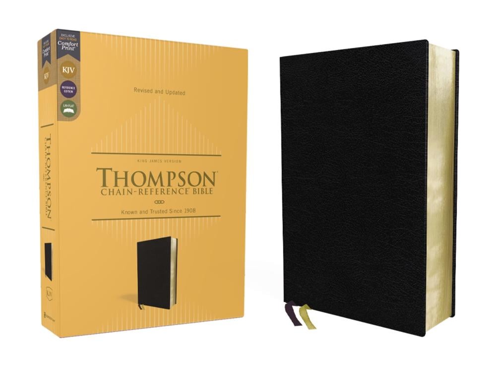 KJV, Thompson Chain-Reference Bible, European Bonded Leather, Black, Red Letter, Comfort Print by Dr. Frank Charles Thompson - ISBN: 9780310459231