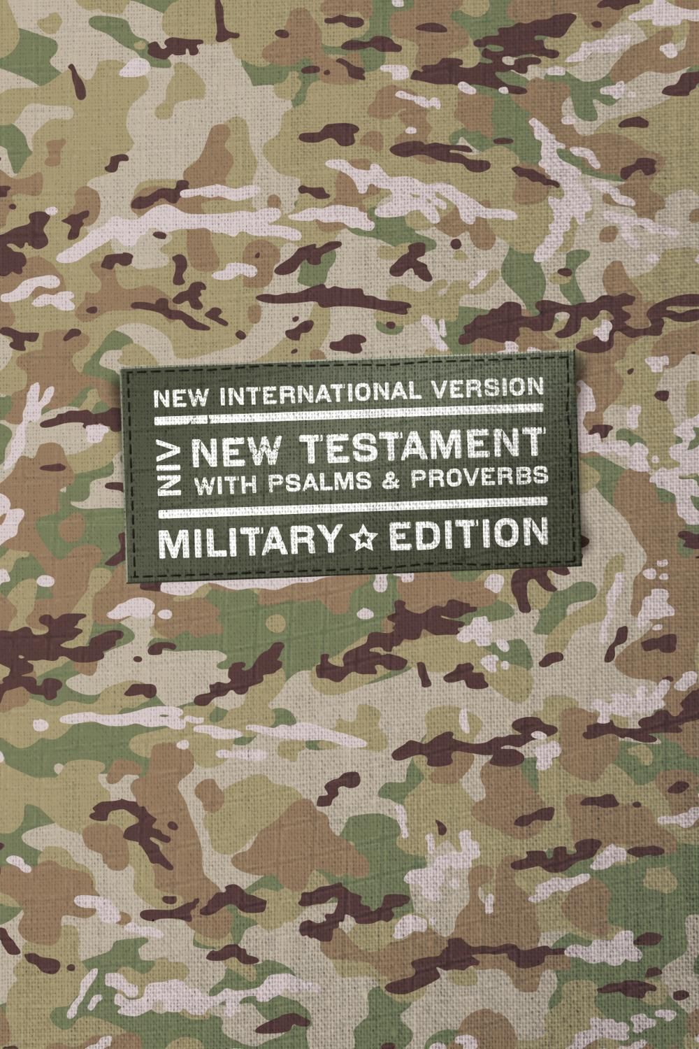 NIV, New Testament with Psalms and Proverbs, Military Edition, Compact, Paperback, Military Camo, Comfort Print by Zondervan - ISBN: 9780310461272