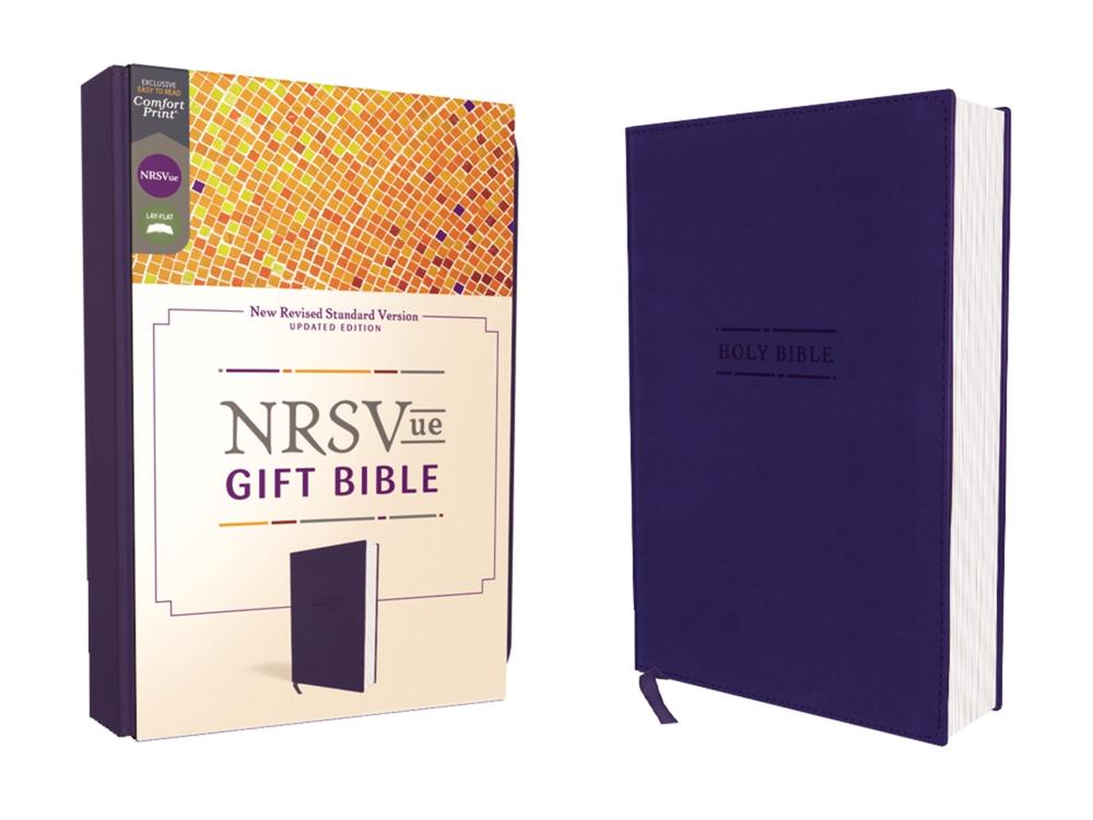 NRSVue, Gift Bible, Leathersoft, Blue, Comfort Print, 9780310461548