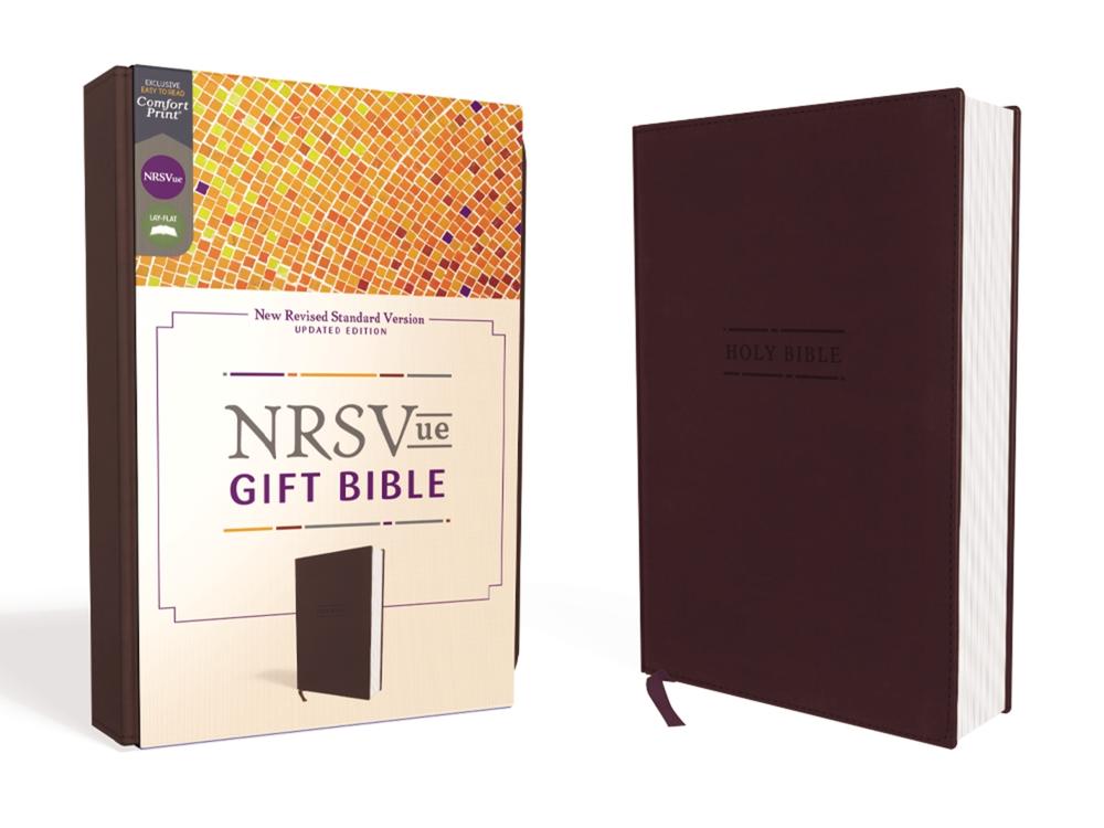 NRSVue, Gift Bible, Leathersoft, Burgundy, Comfort Print, 9780310461555