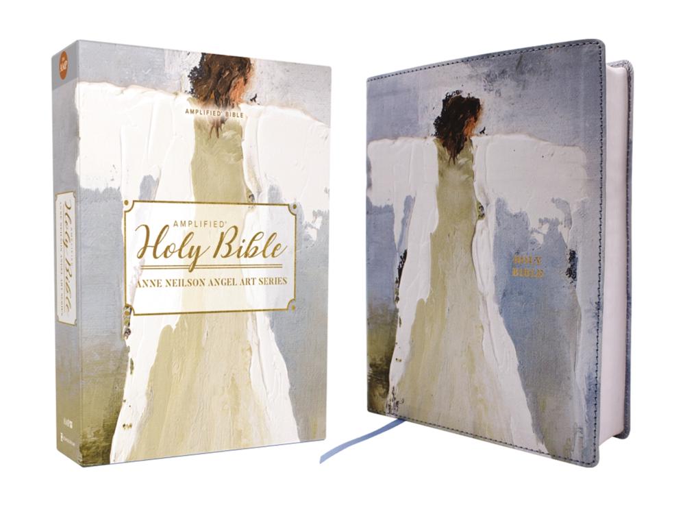 Amplified Holy Bible, Anne Neilson Angel Art Series, Leathersoft, Blue, 9780310461593