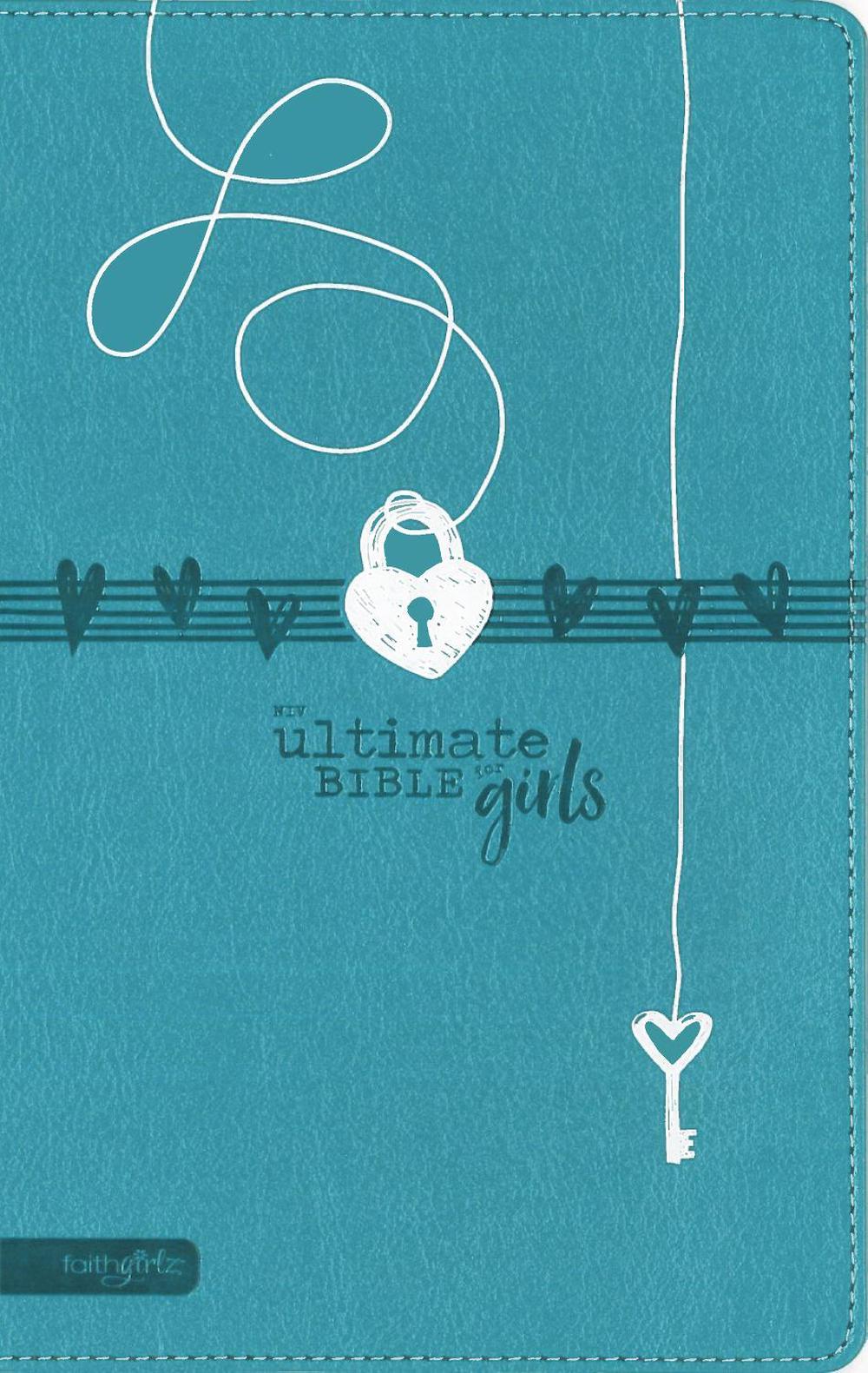 NIV, Ultimate Bible for Girls, Faithgirlz Edition, Leathersoft, Teal, Thumb Indexed Tabs, 9780310461913