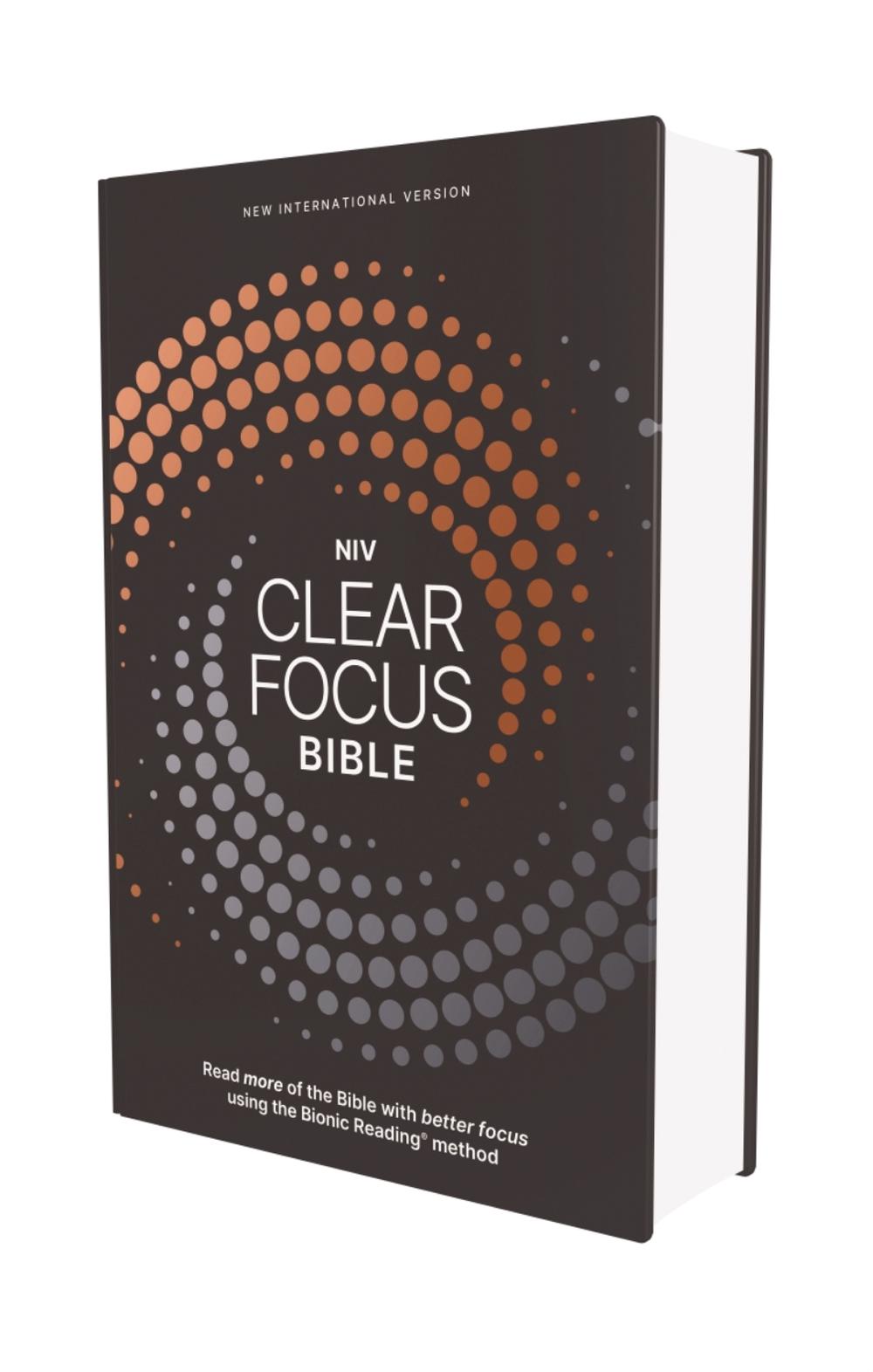 NIV, Clear Focus Bible, Hardcover, Charcoal/Copper, 9780310465515