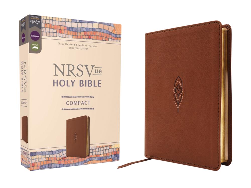 NRSVue, Holy Bible, Compact, Leathersoft, Brown, Comfort Print, 9780310466017