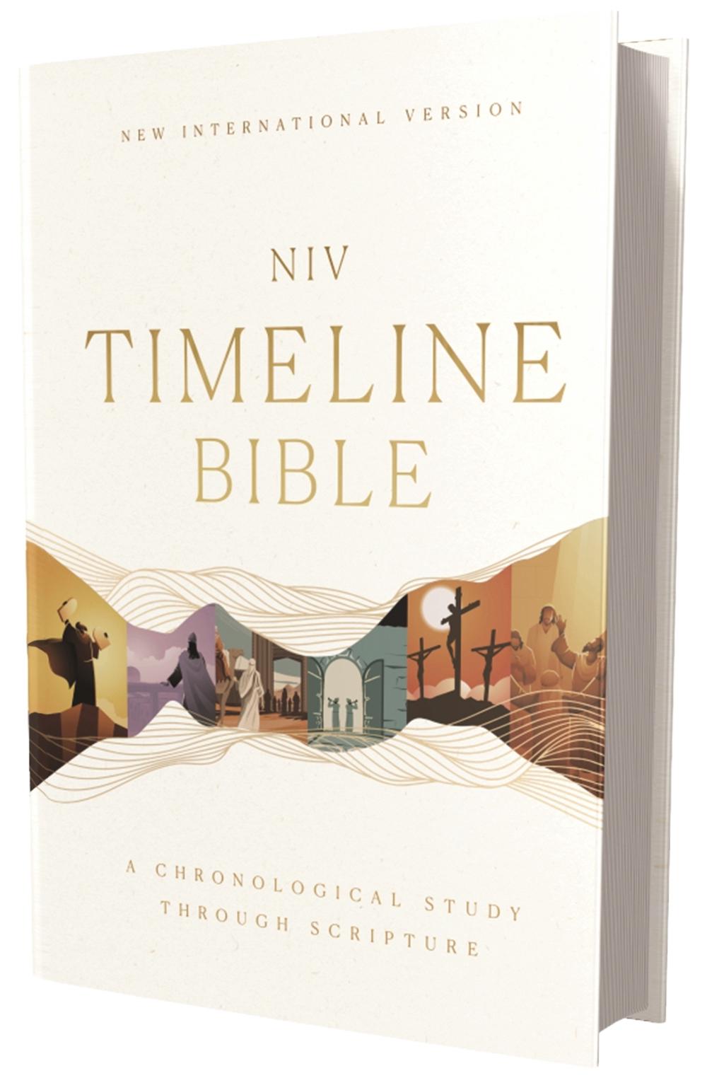 NIV, Timeline Bible, Hardcover, Red Letter, Comfort Print, 9780310467496