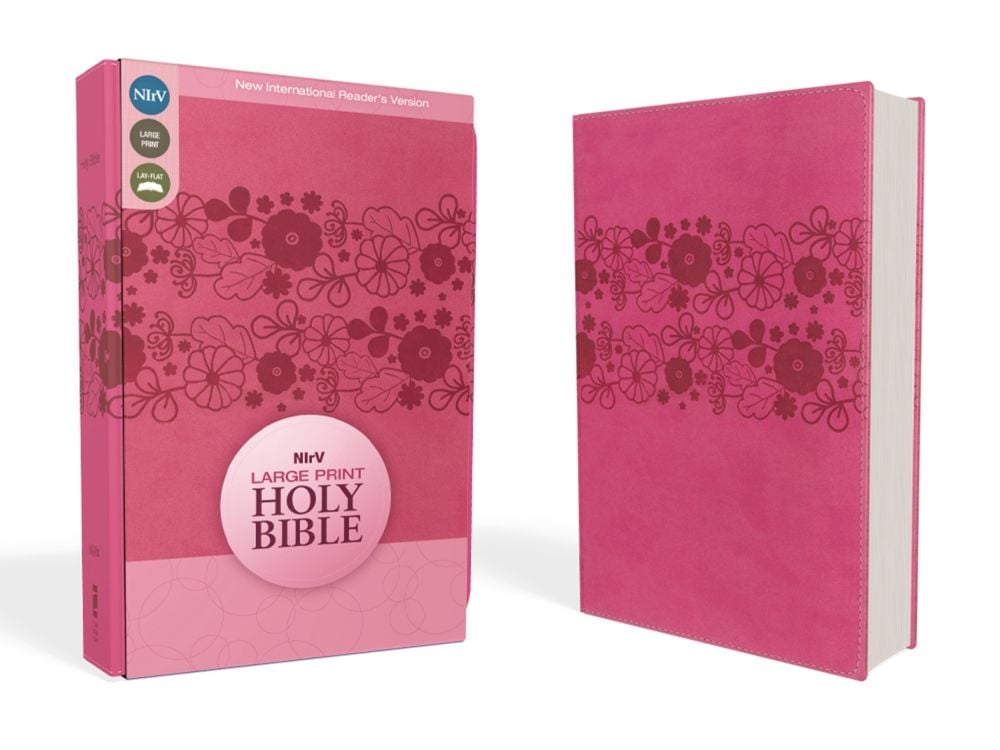 NIrV, Holy Bible, Large Print, Leathersoft, Pink by Zondervan Publishing - ISBN: 9780310743996