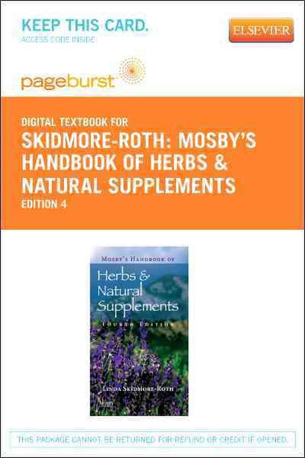Mosby's Handbook of Herbs & Natural Supplements - Elsevier eBook on Vitalsource (Retail Access Card), 4th Edition, 9780323094528