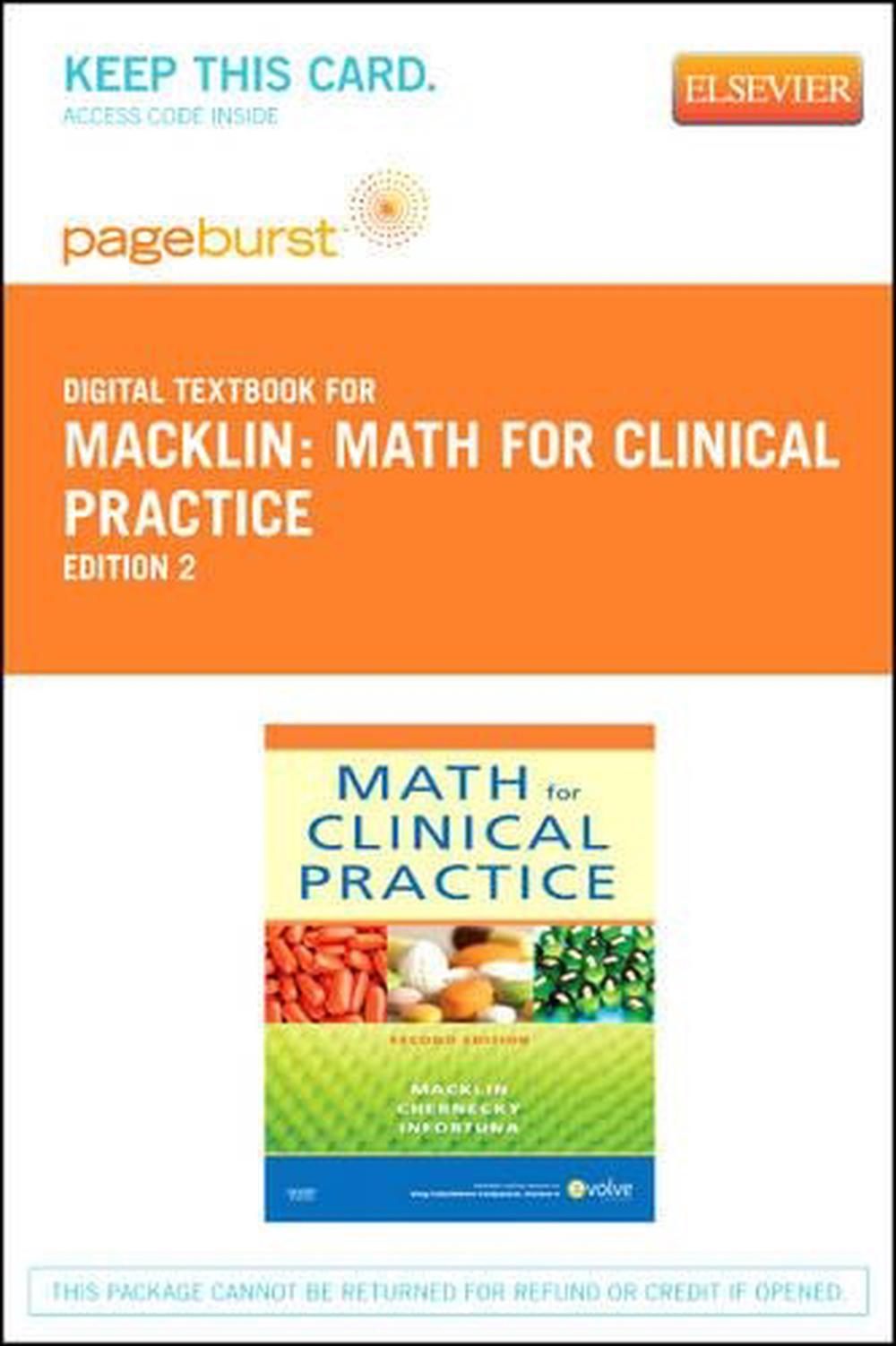 Math for Clinical Practice - Elsevier eBook on Vitalsource (Retail Access Card), 2nd Edition, 9780323094740