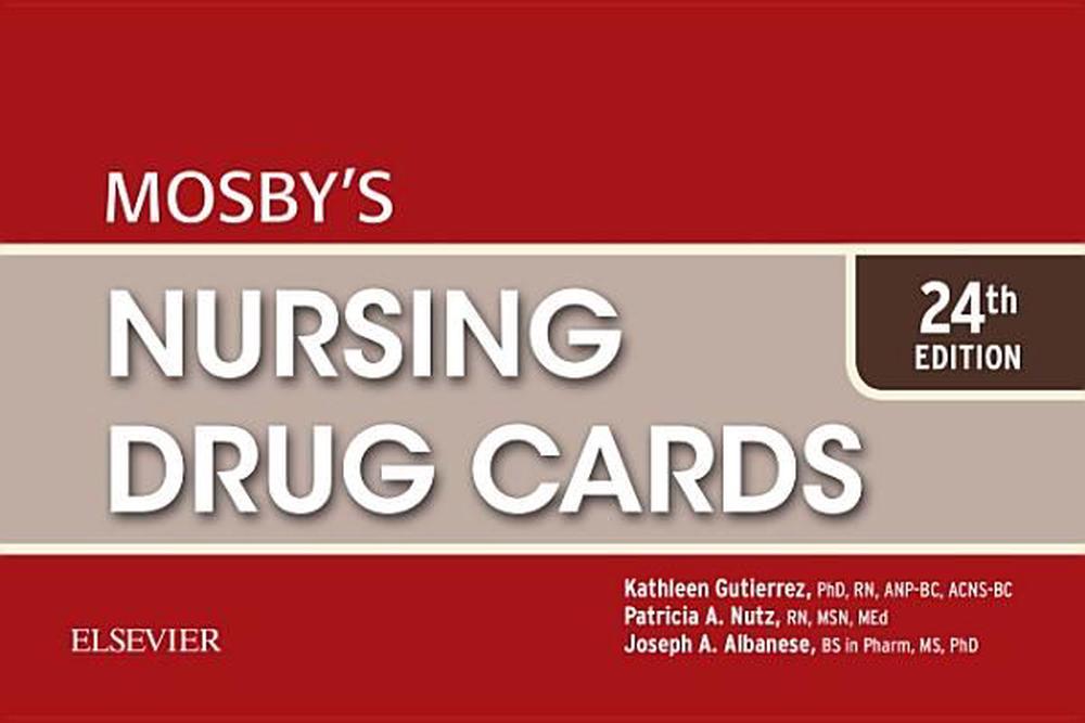 Mosby's Nursing Drug Cards, 24th Edition, 9780323416382