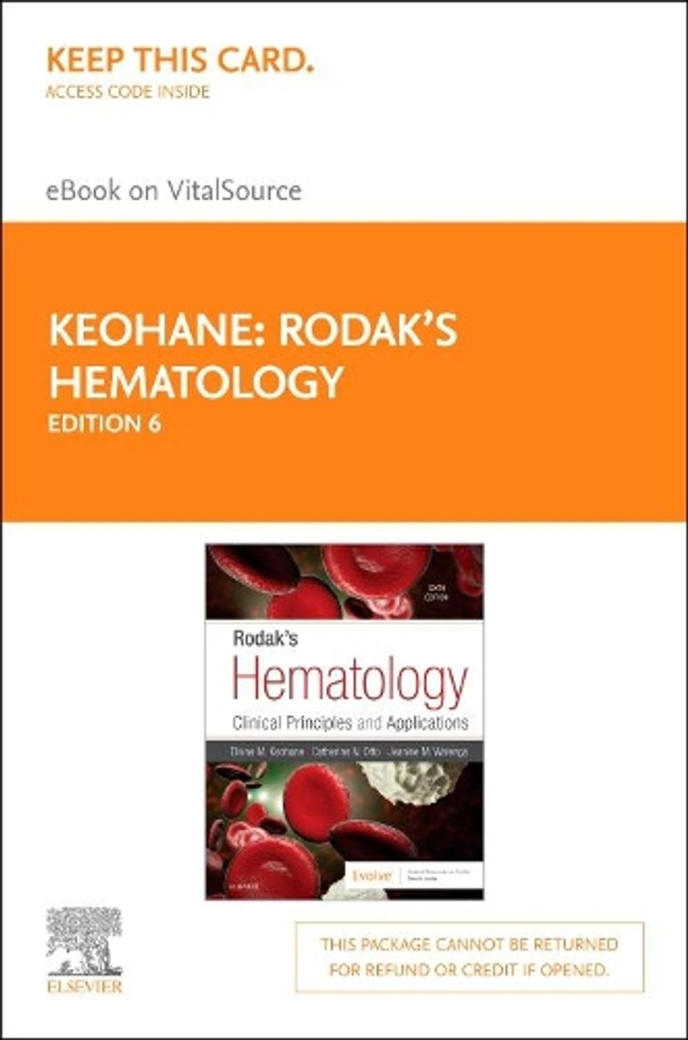 Rodak'S Hematology Elsevier eBook on Vitalsource (Retail Access Card ...