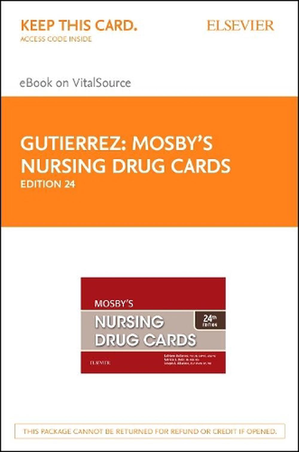 Mosby's Nursing Drug Cards - Elsevier eBook on Vitalsource (Retail Access Card), 24th Edition, 9780323550185