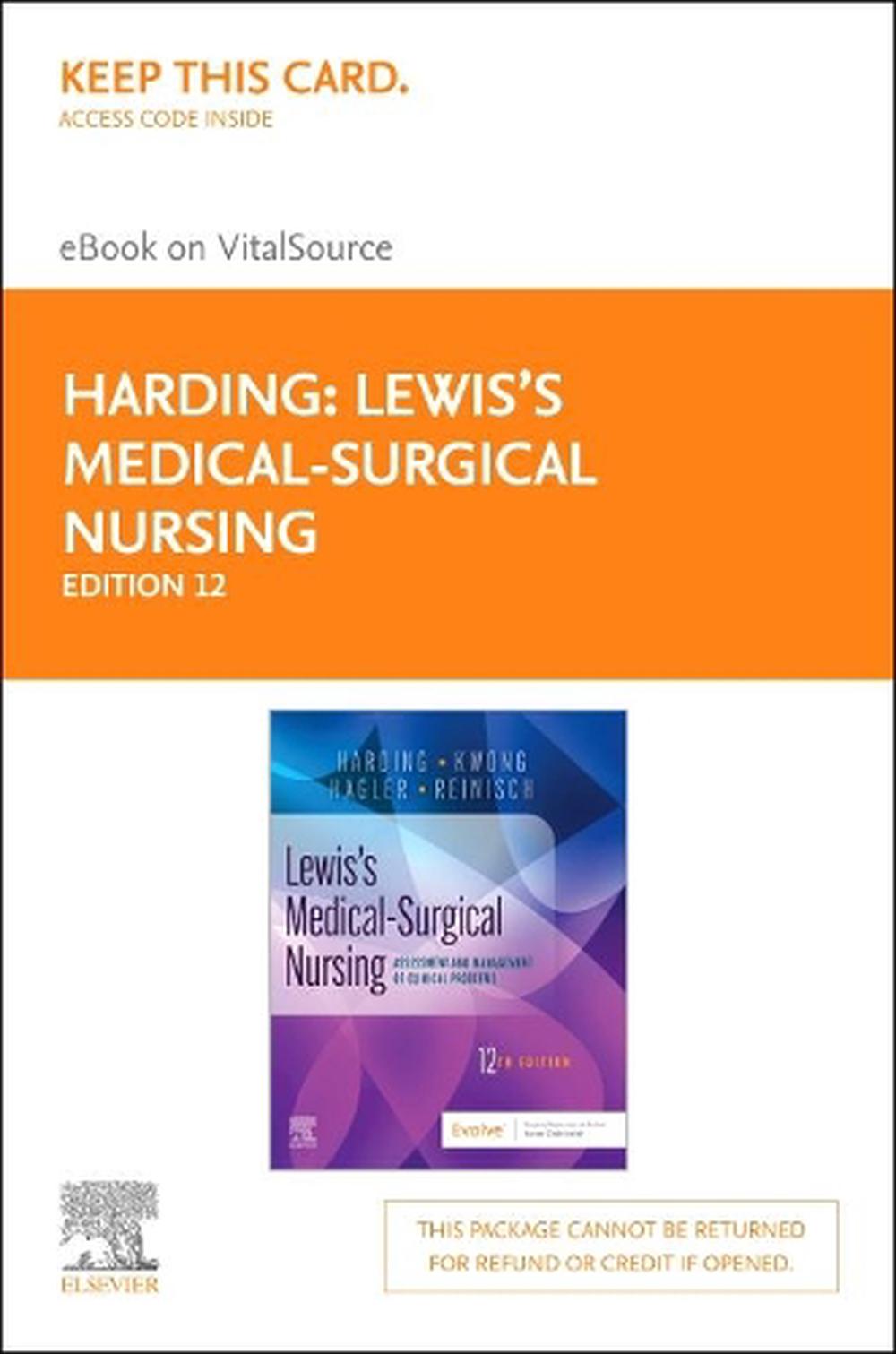 Lewis' Medical-Surgical Nursing Elsevier eBook on Vitalsource (Retail Access Card), 12th Edition, 9780323792349