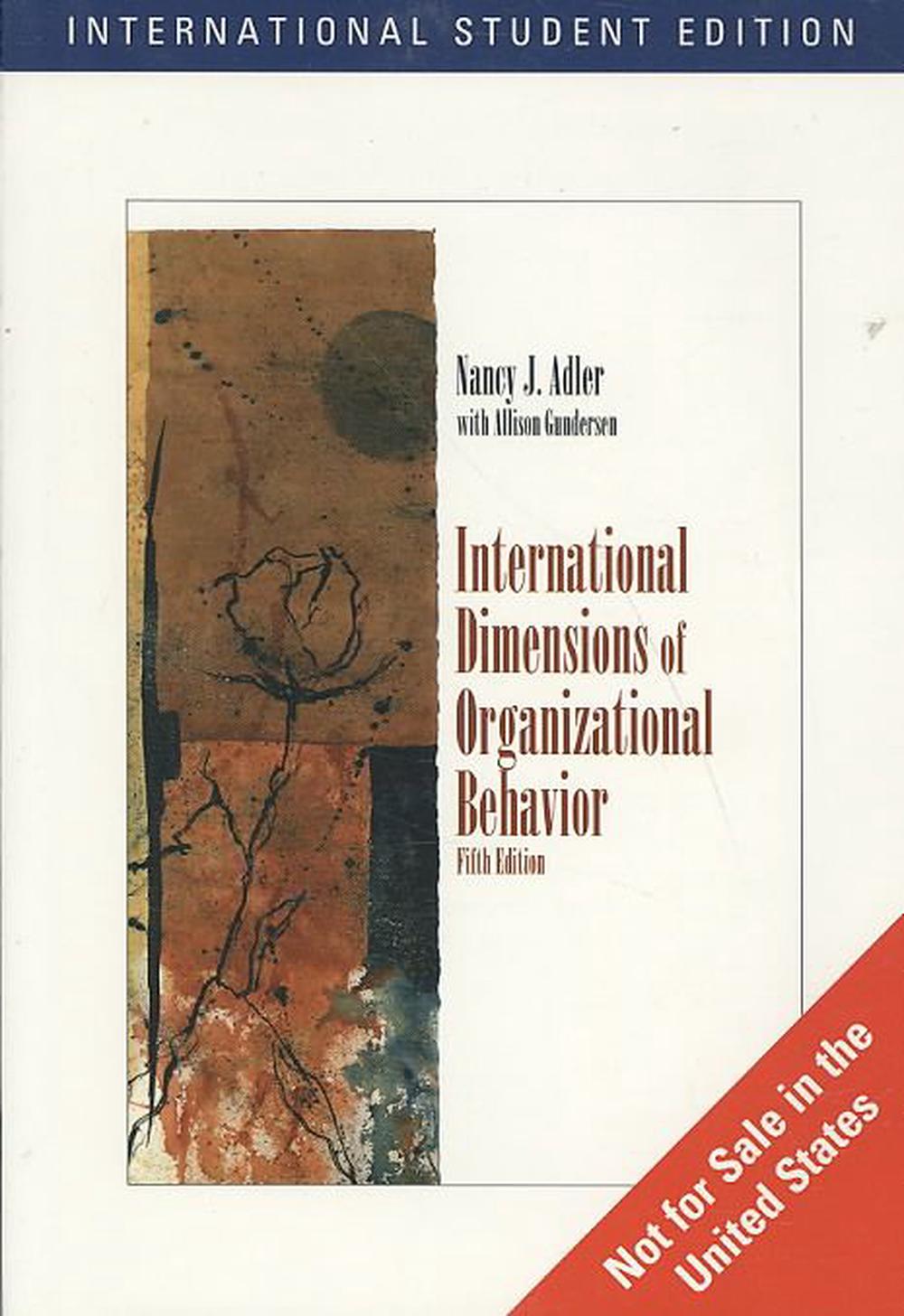 International Dimensions of Organizational Behavior, International