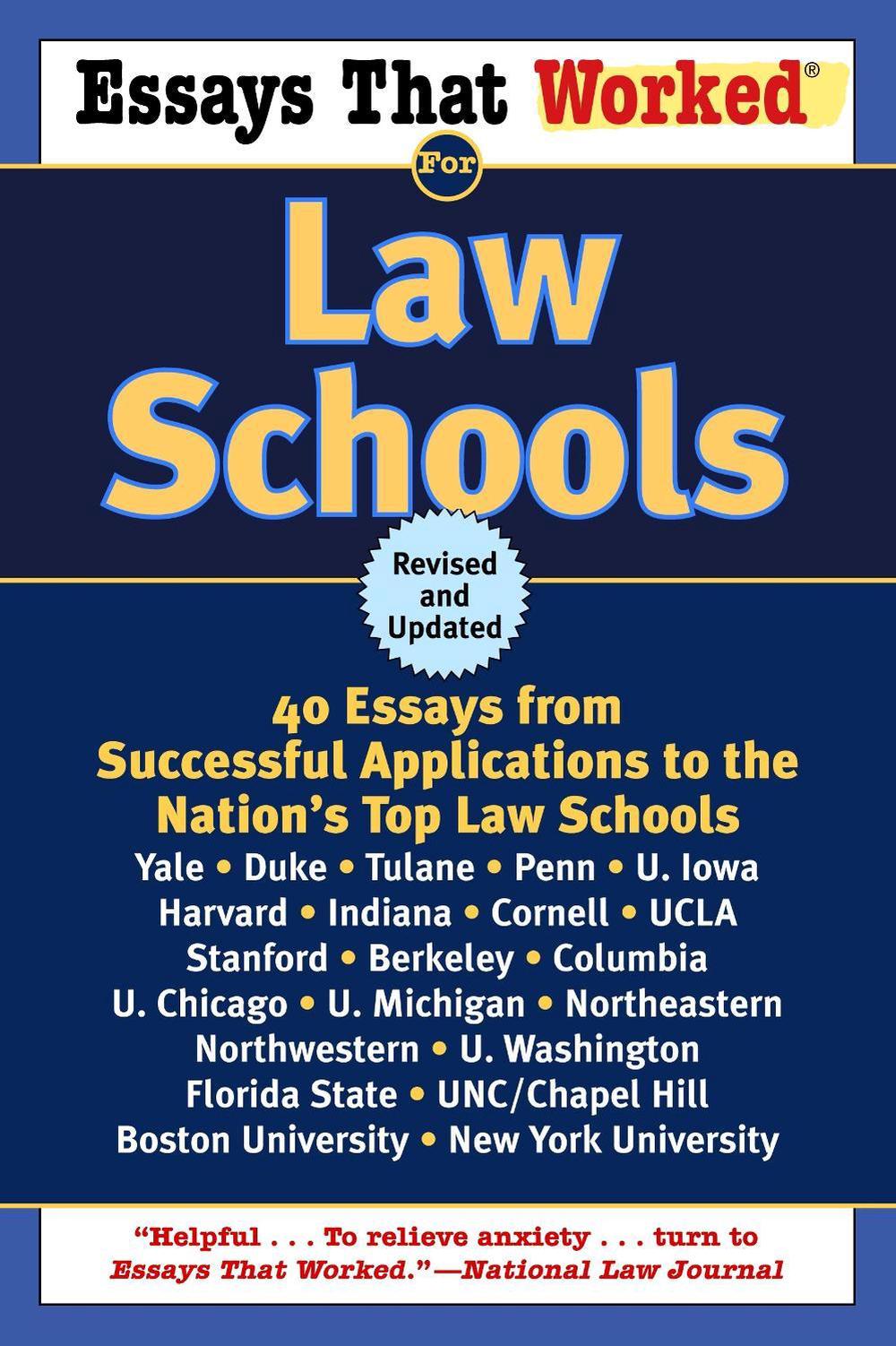 Essays That Worked for Law Schools (Revised) by Brian Kasbar - ISBN: 9780345450425