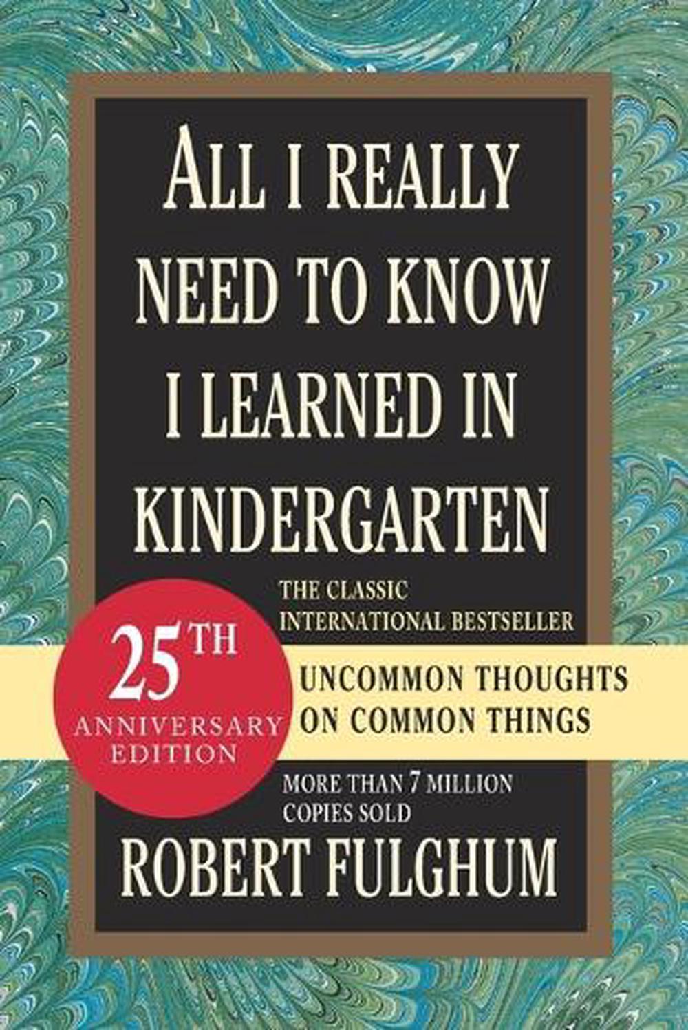 All i really need to know i learned in kindergarten poster amazon picture