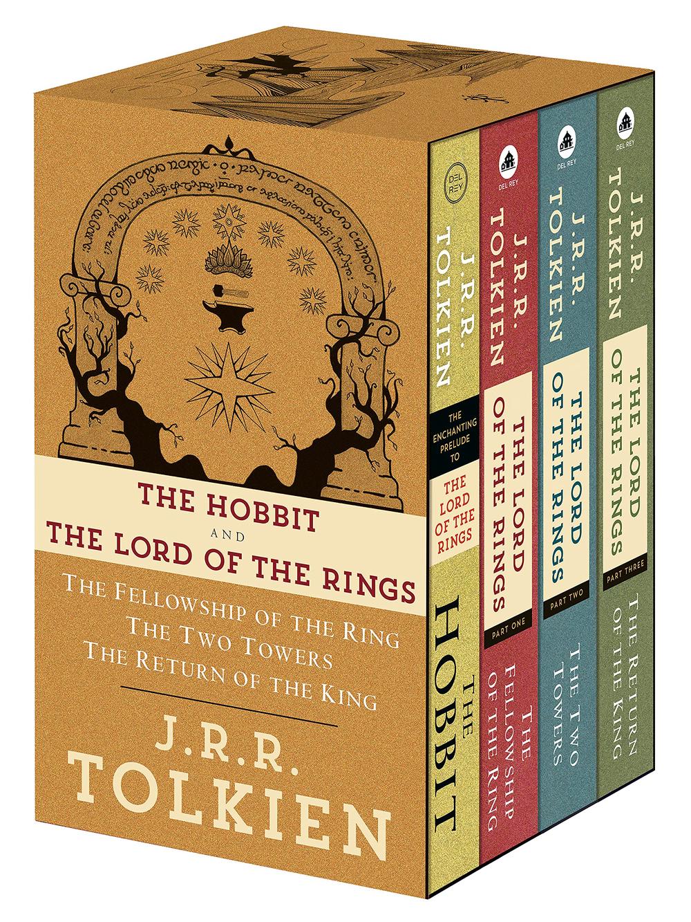 J R R Tolkien 4 Book Boxed Set The Hobbit And The Lord Of The Rings