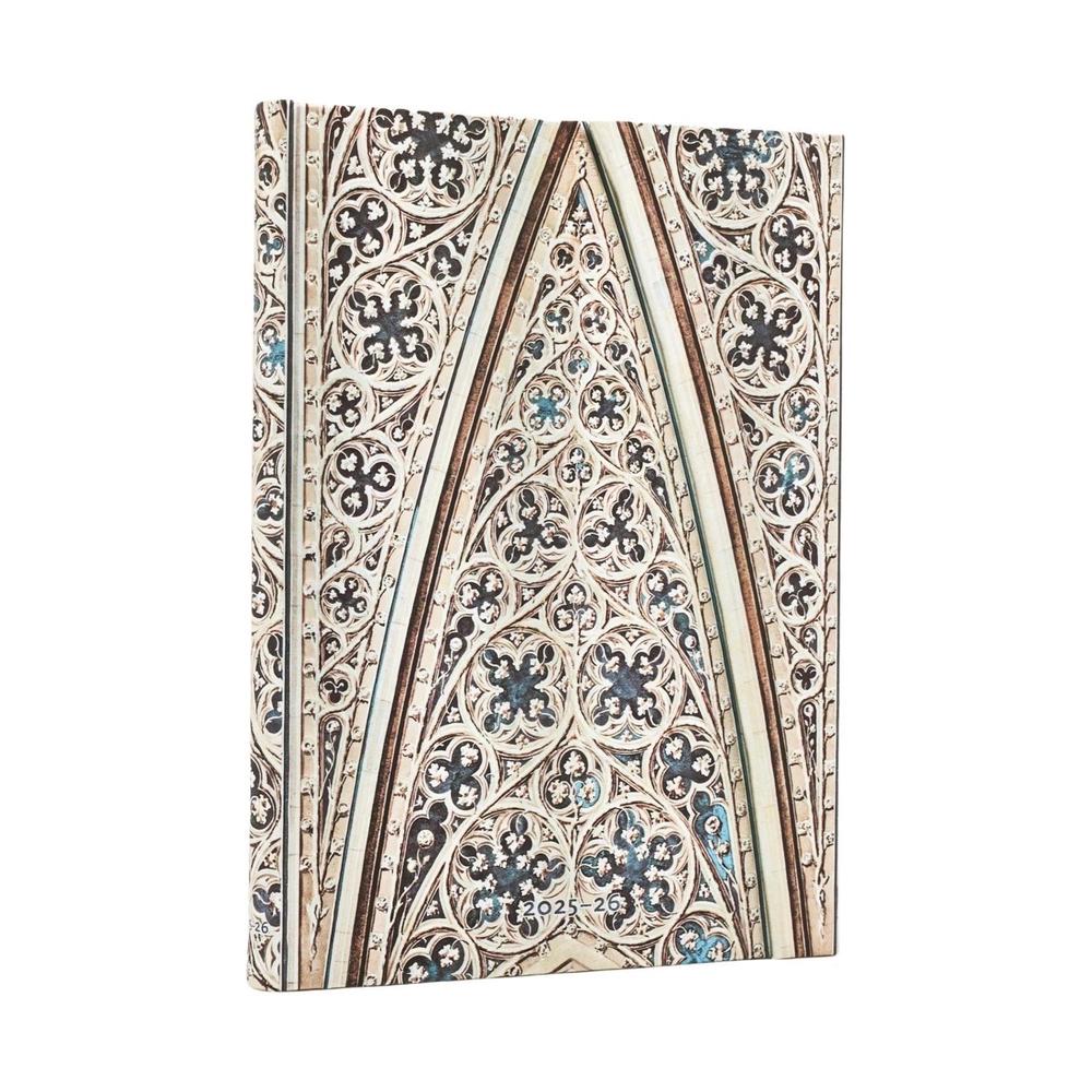 2026 Vault of the Milan Cathedral (Duomo di Milano) Midi 18-month Horizontal Hardcover Flexi Dayplanner 2025-2026 (Wrap Closure) by Paperblanks - ISBN: 9780349707136