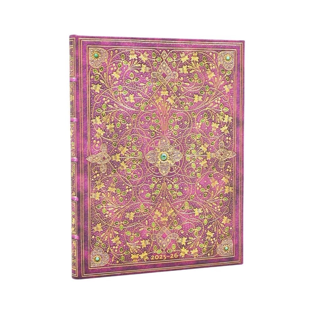 2026 Diamond Jubilee (Sangorski & Sutcliffe) Ultra 18-month Vertical Hardcover Flexi Dayplanner 2025-2026 (Elastic Band Closure) by Paperblanks - ISBN: 9780349707174