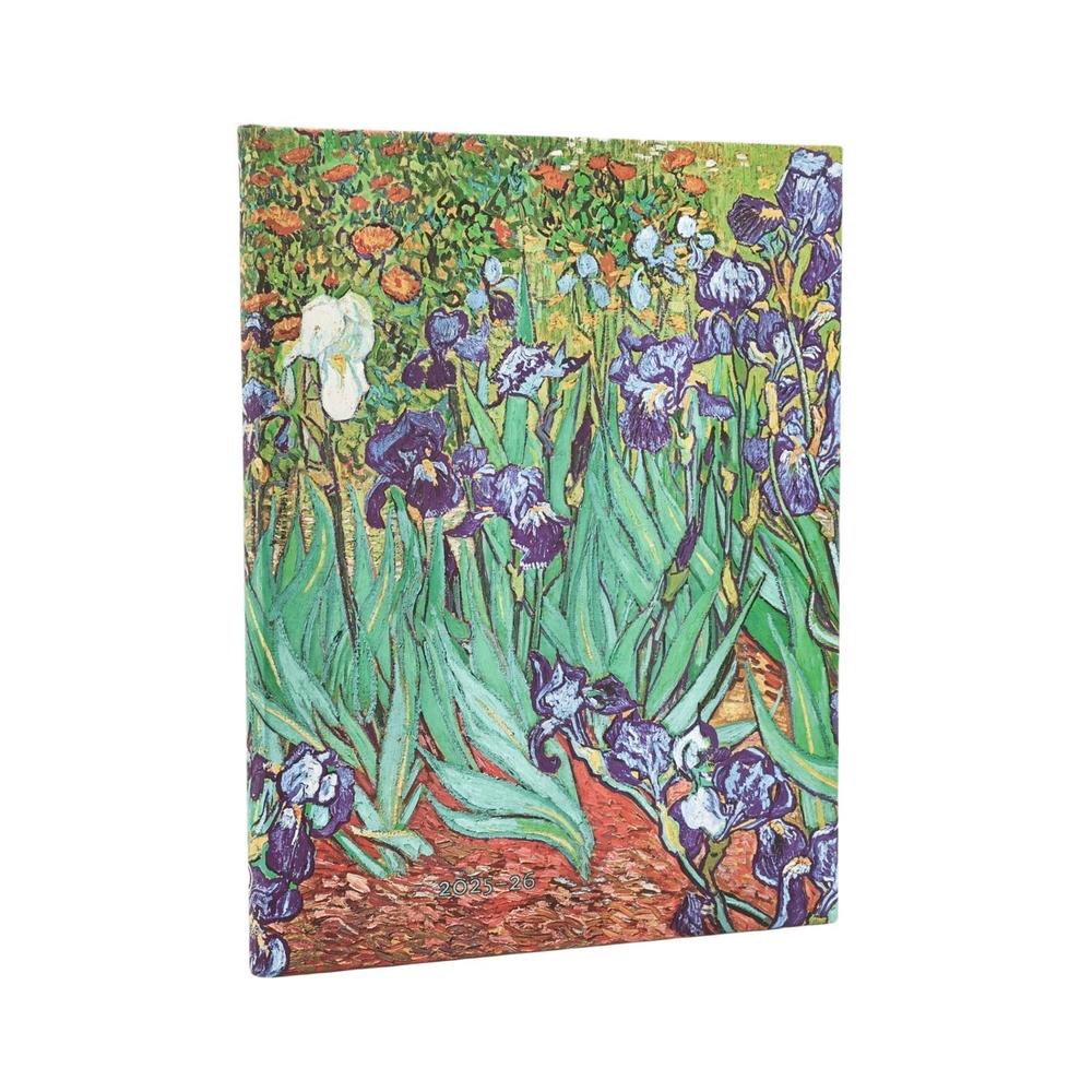 2026 Van Gogh's Irises Ultra 18-month Vertical Hardcover Flexi Dayplanner 2025-2026 (Elastic Band Closure) by Paperblanks - ISBN: 9780349707204
