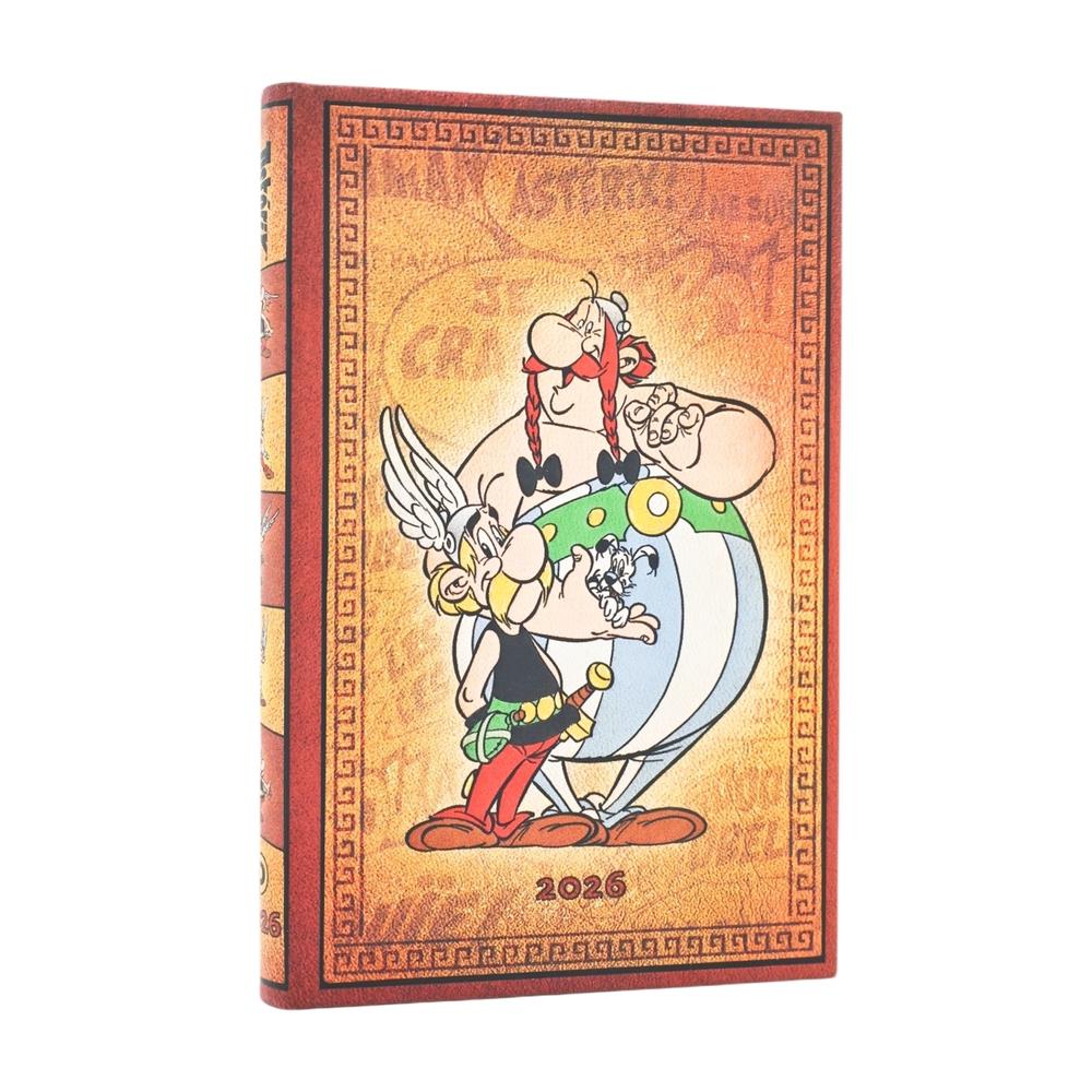 2026 Asterix & Obelix (The Adventures of Asterix) Mini 12-month Horizontal Hardcover Flexi Dayplanner 2026 (Elastic Band Closure), 9780349707273