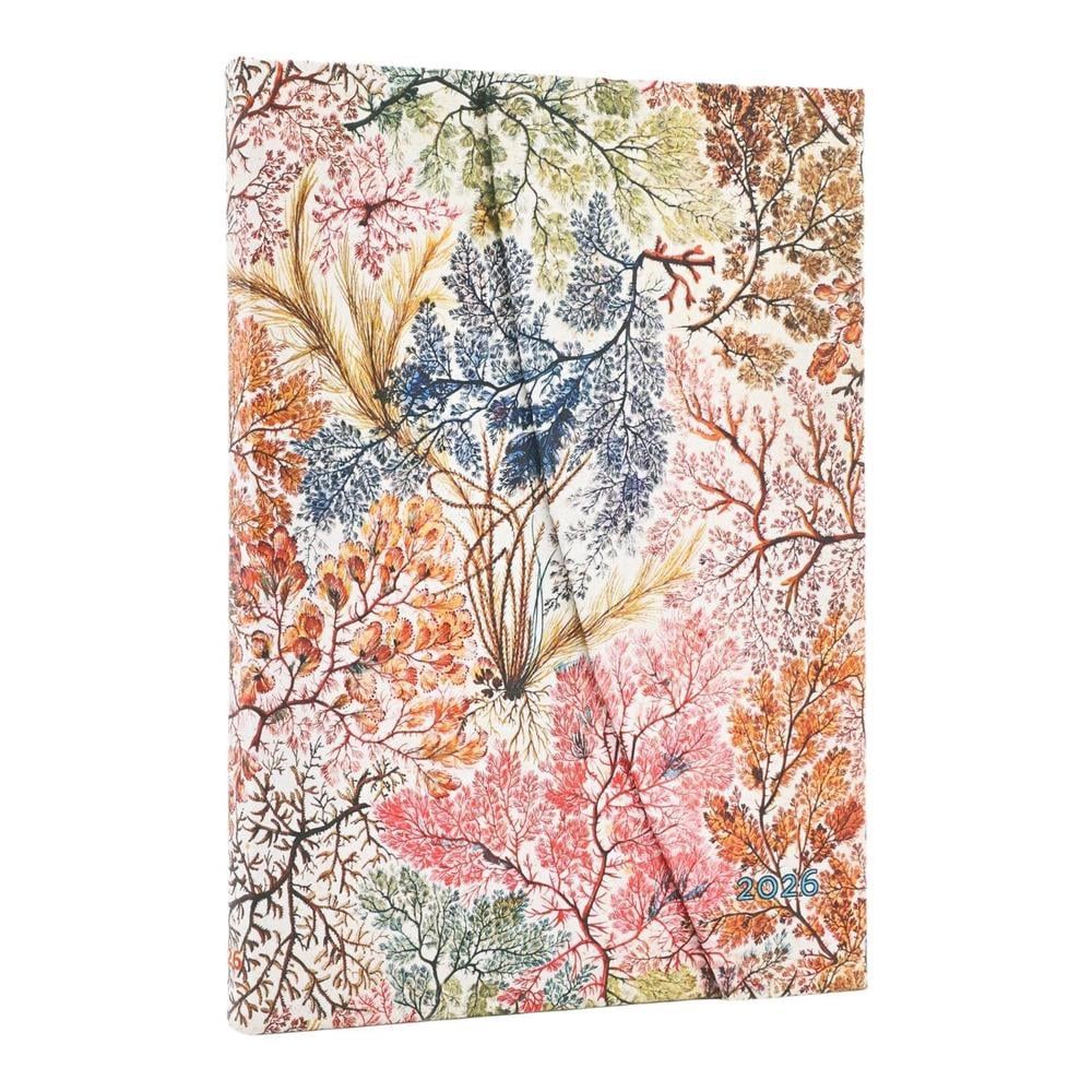 2026 Anemone (William Kilburn) Midi 12-month Verso Hardcover Flexi Dayplanner 2026 (Wrap Closure) by Paperblanks - ISBN: 9780349707754
