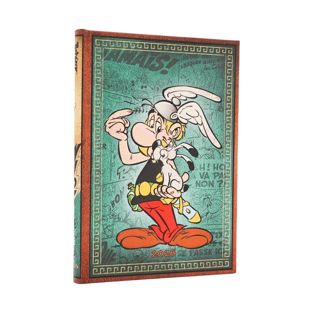 2026 Asterix the Gaul (The Adventures of Asterix) Midi 12-month Verso Hardcover Flexi Dayplanner 2026 (Elastic Band Closure) by Paperblanks - ISBN: 9780349707761
