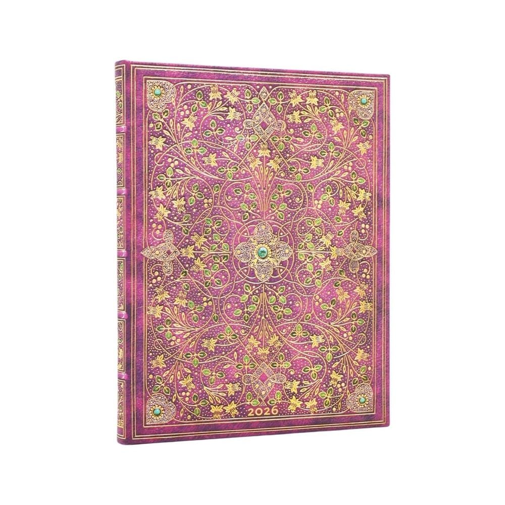 2026 Diamond Jubilee (Sangorski & Sutcliffe) Ultra 12-month Vertical Hardcover Flexi Dayplanner 2026 (Elastic Band Closure) by Paperblanks - ISBN: 9780349708058