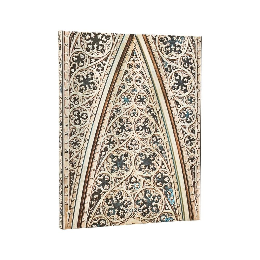 2026 Vault of the Milan Cathedral (Duomo di Milano) Ultra 12-month Vertical Hardcover Flexi Dayplanner 2026 (Wrap Closure) by Paperblanks - ISBN: 9780349708096