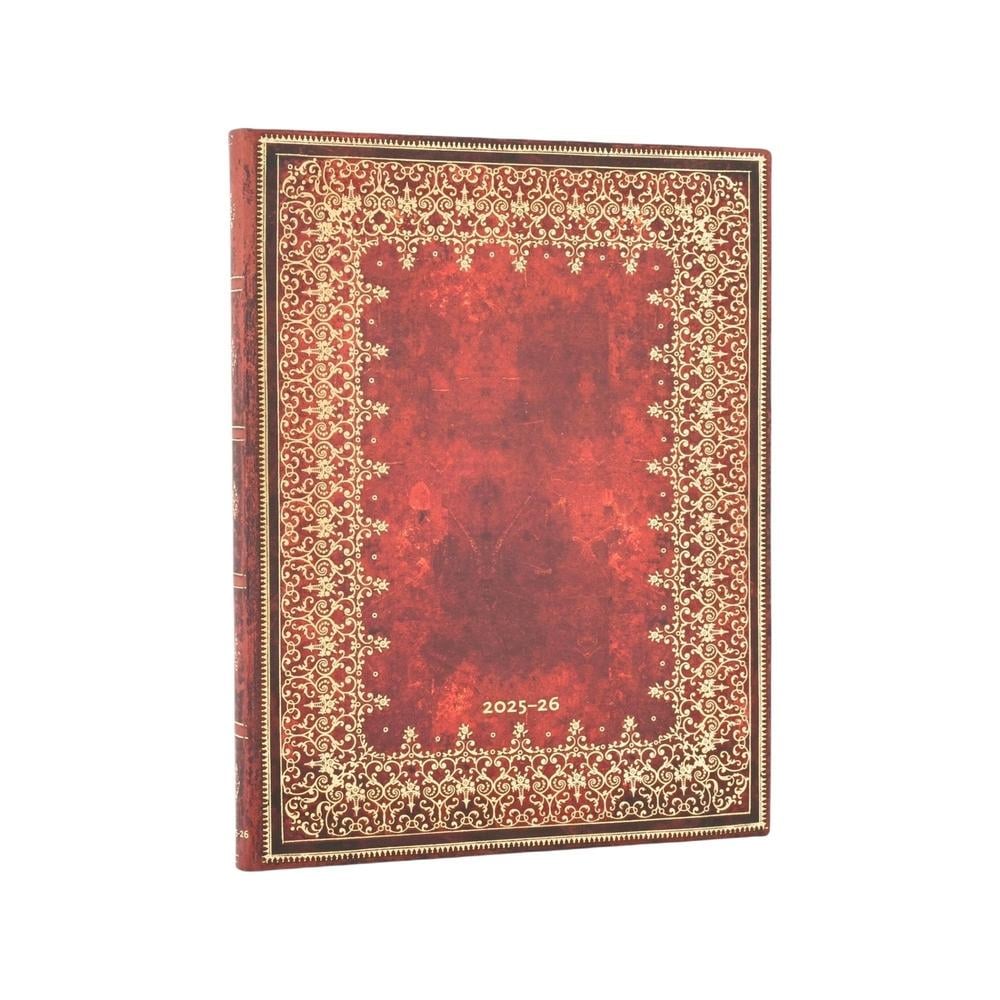 2026 Foiled (Old Leather Collection) Ultra 18-month Vertical Softcover Flexi Dayplanner 2025-2026 (Elastic Band Closure) by Paperblanks - ISBN: 9780349708270