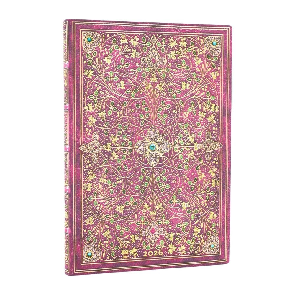 2026 Diamond Jubilee (Sangorski & Sutcliffe) Midi 12-month Horizontal Softcover Flexi Dayplanner 2026 (Elastic Band Closure) by Paperblanks - ISBN: 9780349708386