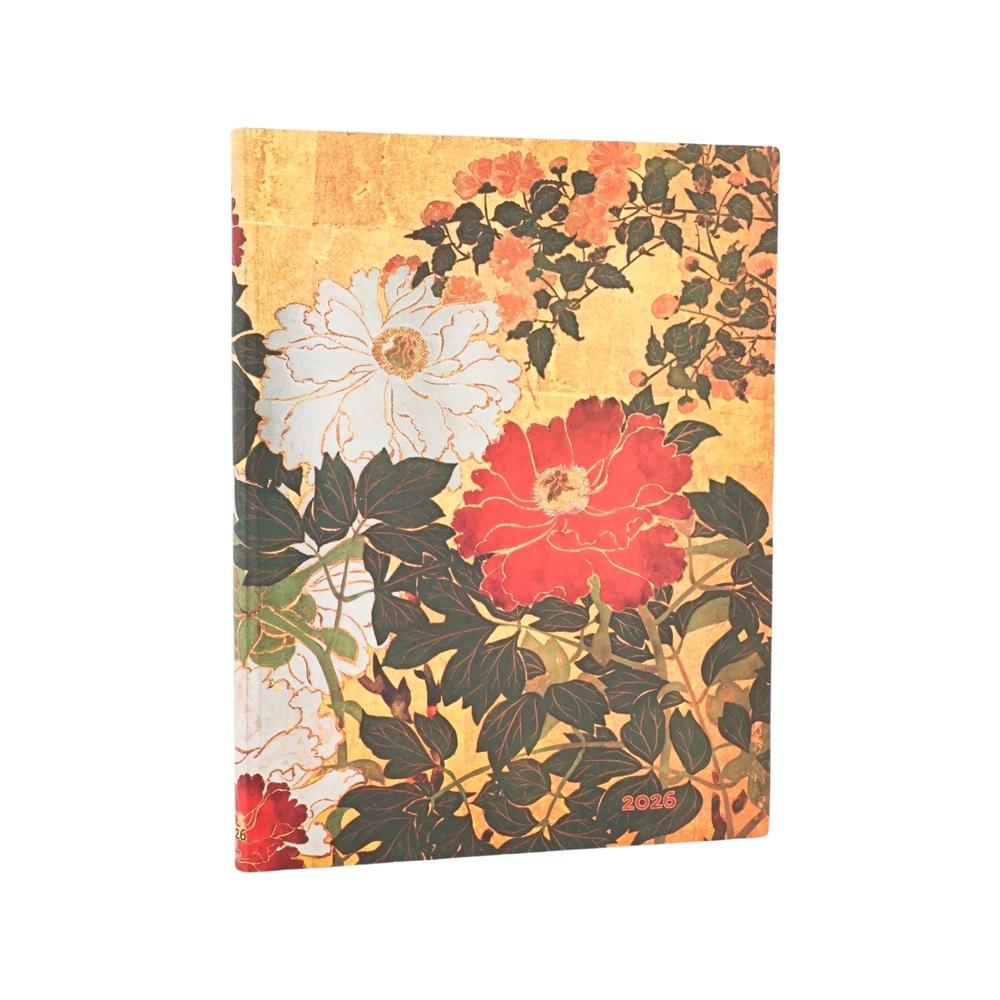 2026 Natsu (Rinpa Florals) Ultra 12-month Vertical Softcover Flexi Dayplanner 2026 (Elastic Band Closure) by Paperblanks - ISBN: 9780349708553