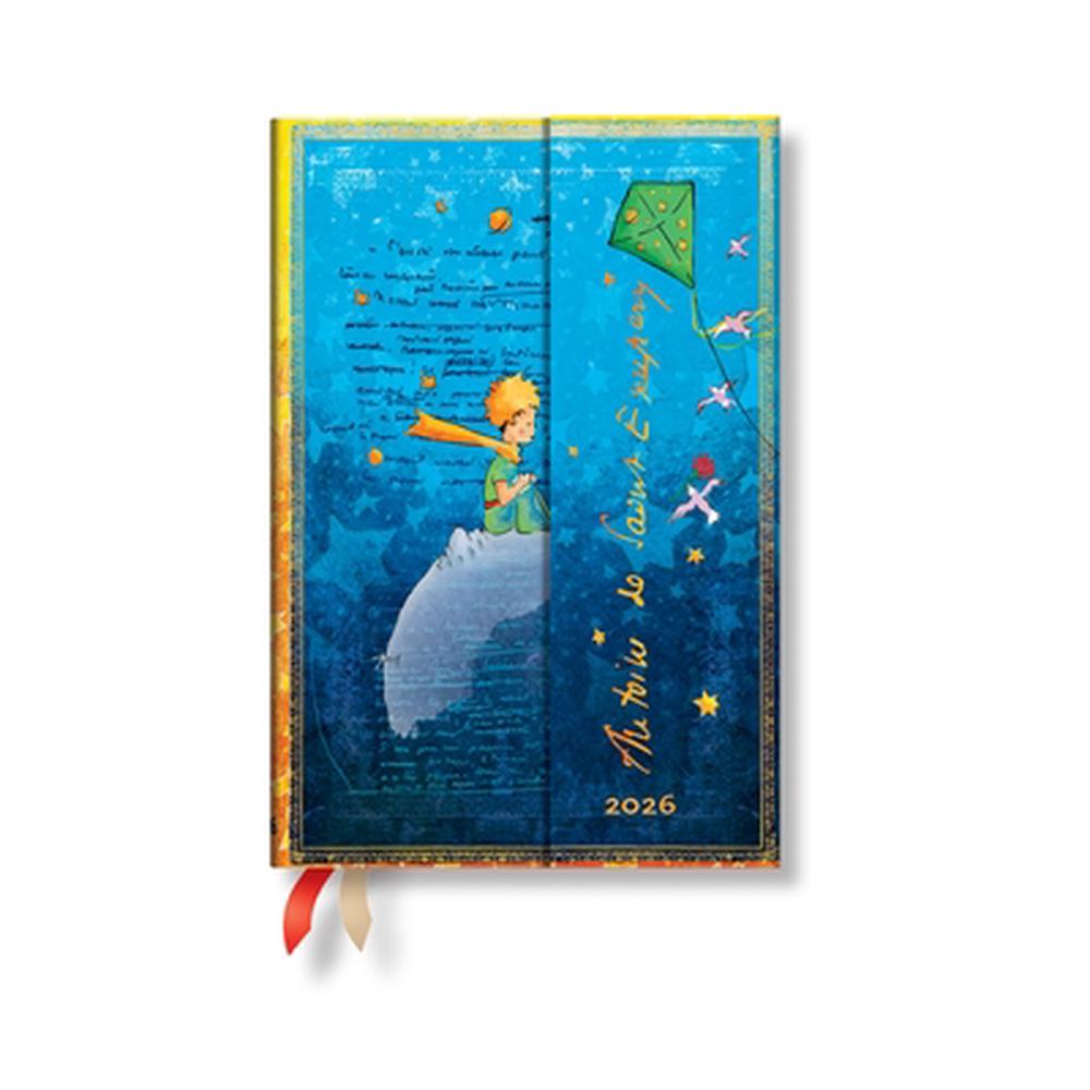 Paperblanks 2026 Saint-Exupéry, the Little Prince Embellished Manuscripts Collection 12-Month Planner Mini Day-At-A-Time Wrap 416 Pg 80 GSM, 9780349709826