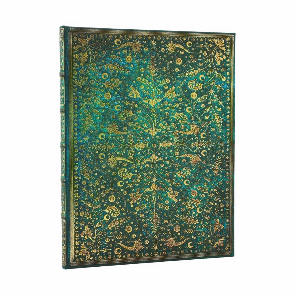 Emerald Flower (Nature’s Grace) Ultra Unlined Hardcover Journal (Elastic Band Closure) by Paperblanks - ISBN: 9780349713144
