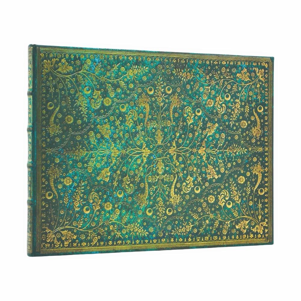 Emerald Flower (Nature’s Grace) Guest Book Lined Hardcover Journal by Paperblanks - ISBN: 9780349713199