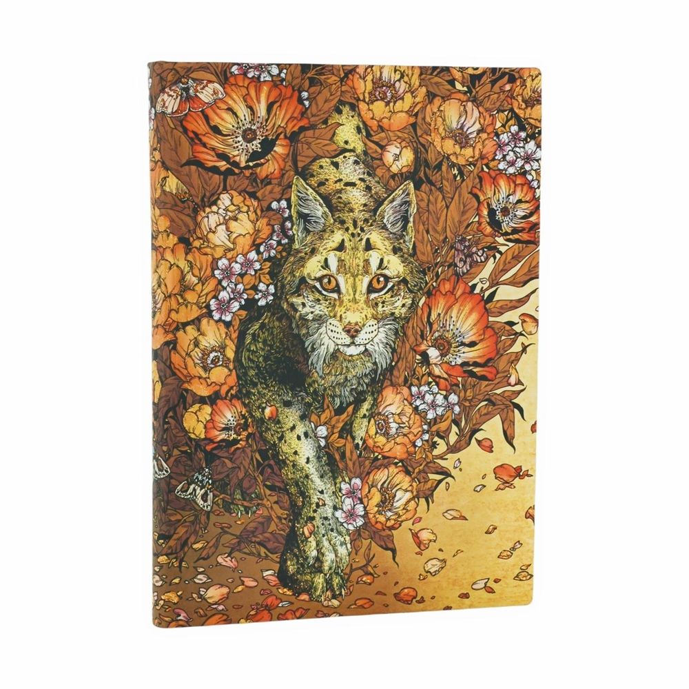 Lynx Rising (Erica Williams Art) Midi Lined Softcover Journal (Elastic Band Closure) by Paperblanks - ISBN: 9780349713618