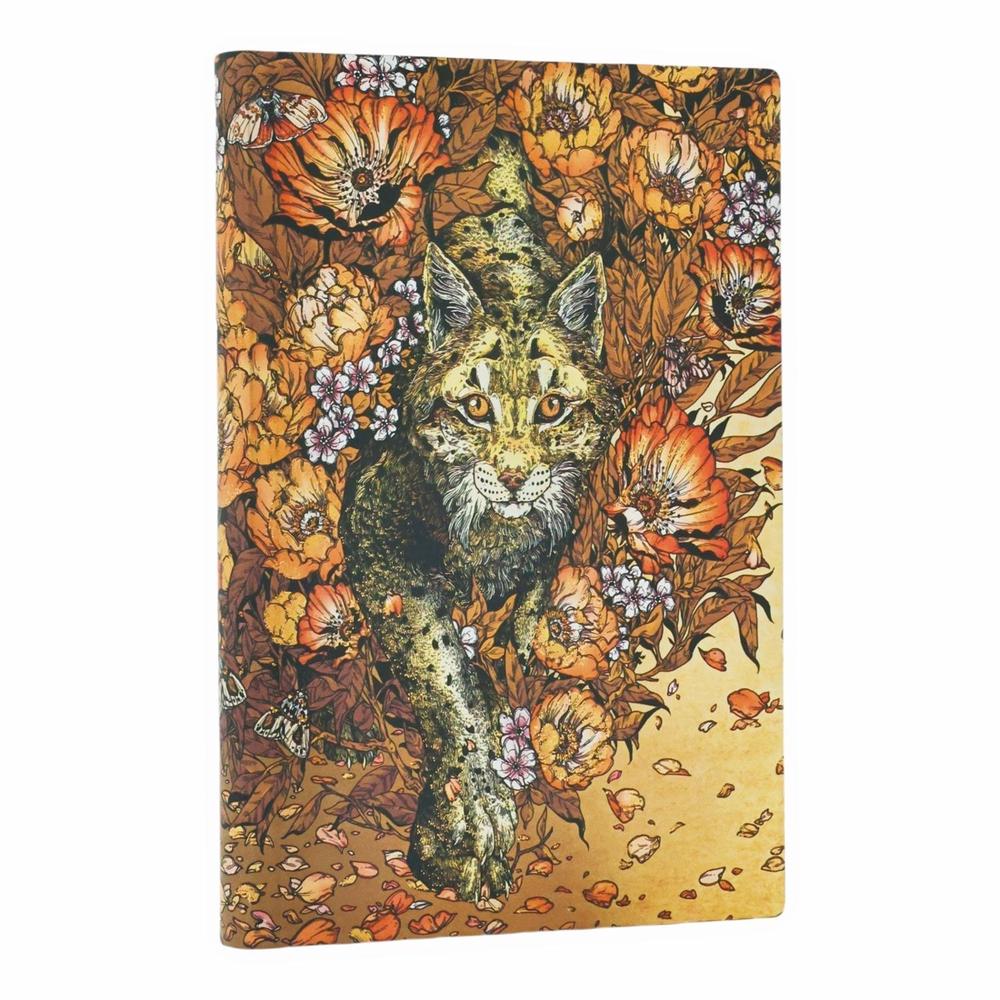 Lynx Rising (Erica Williams Art) Mini Unlined Softcover Journal (Elastic Band Closure) by Paperblanks - ISBN: 9780349713649
