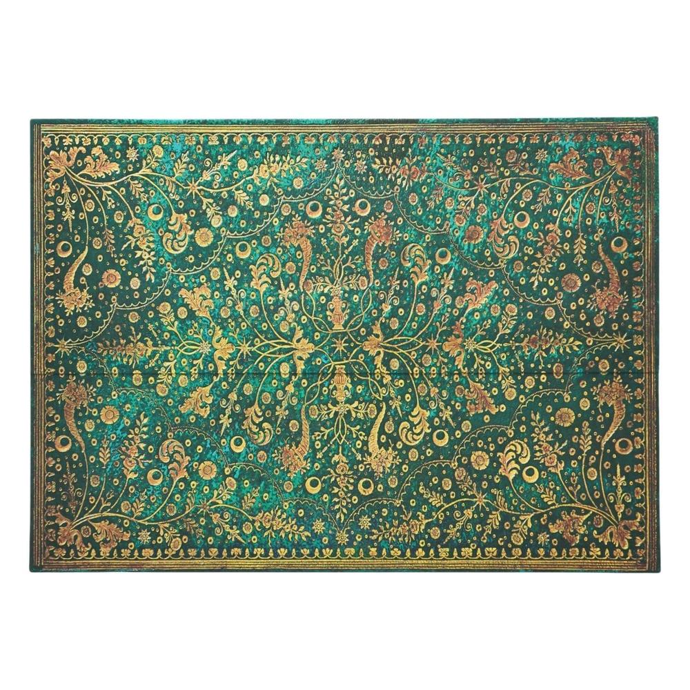 Emerald Flower (Nature’s Grace) Document Folder (Wrap Closure) by Paperblanks - ISBN: 9780349714028