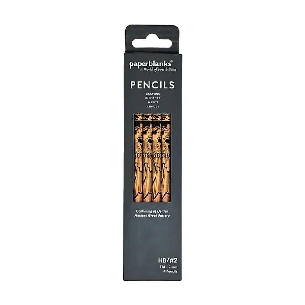 Gathering of Deities (Ancient Greek Pottery) Pencil (4 Pack) by Paperblanks - ISBN: 9780349714172