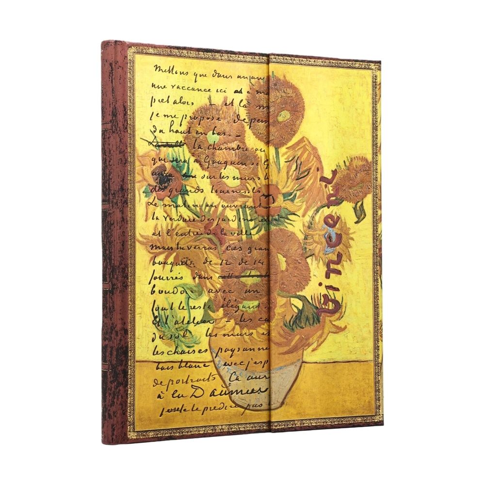 Van Gogh Sunflowers (Embellished Manuscripts Collection) Ultra Unlined Hardcover Journal (Elastic Band Closure) by Paperblanks - ISBN: 9780349715193