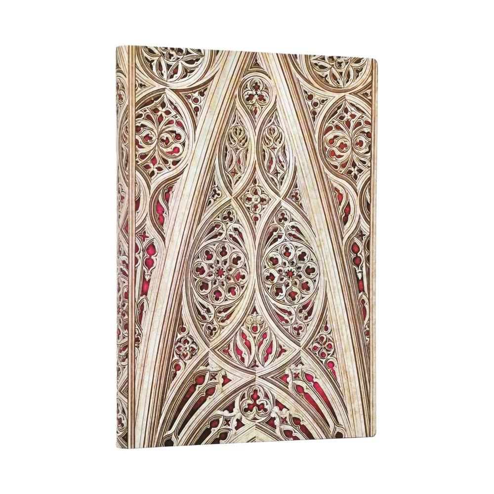 Vault of the Milan Cathedral (Burgundy) (Duomo di Milano) Midi Unlined Softcover Journal (Elastic Band) by Paperblanks - ISBN: 9780349715469
