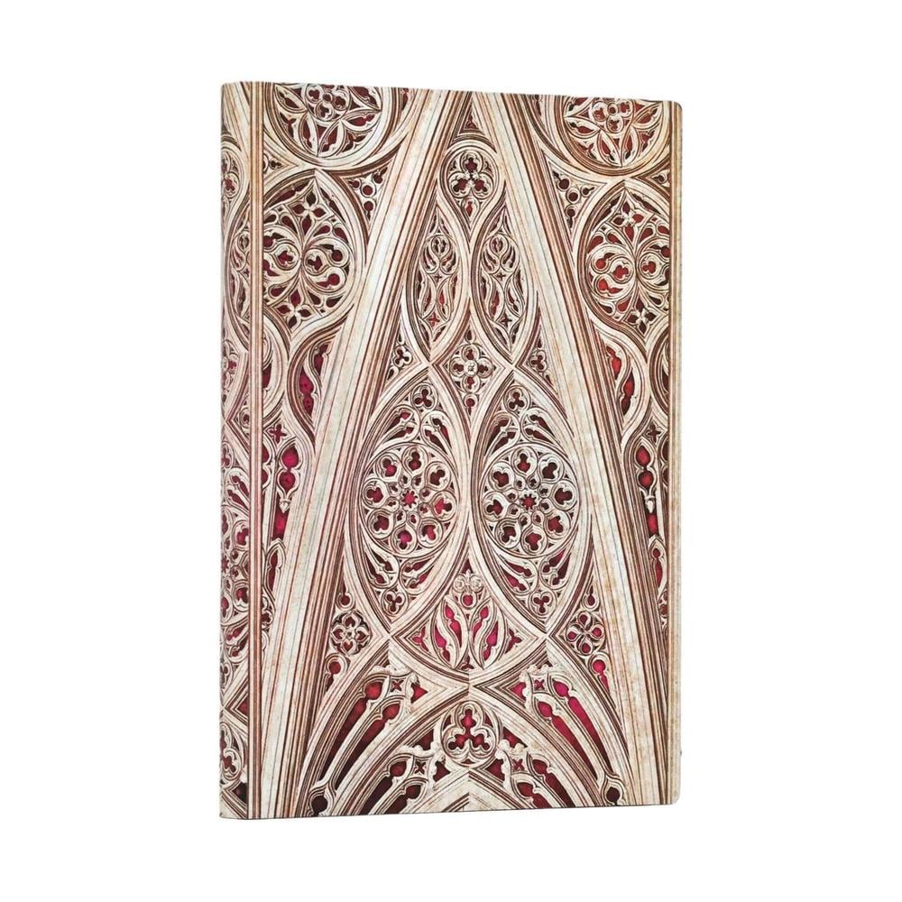 Vault of the Milan Cathedral (Burgundy) (Duomo di Milano) Mini Lined Softcover Journal (Elastic Band) by Paperblanks - ISBN: 9780349715476