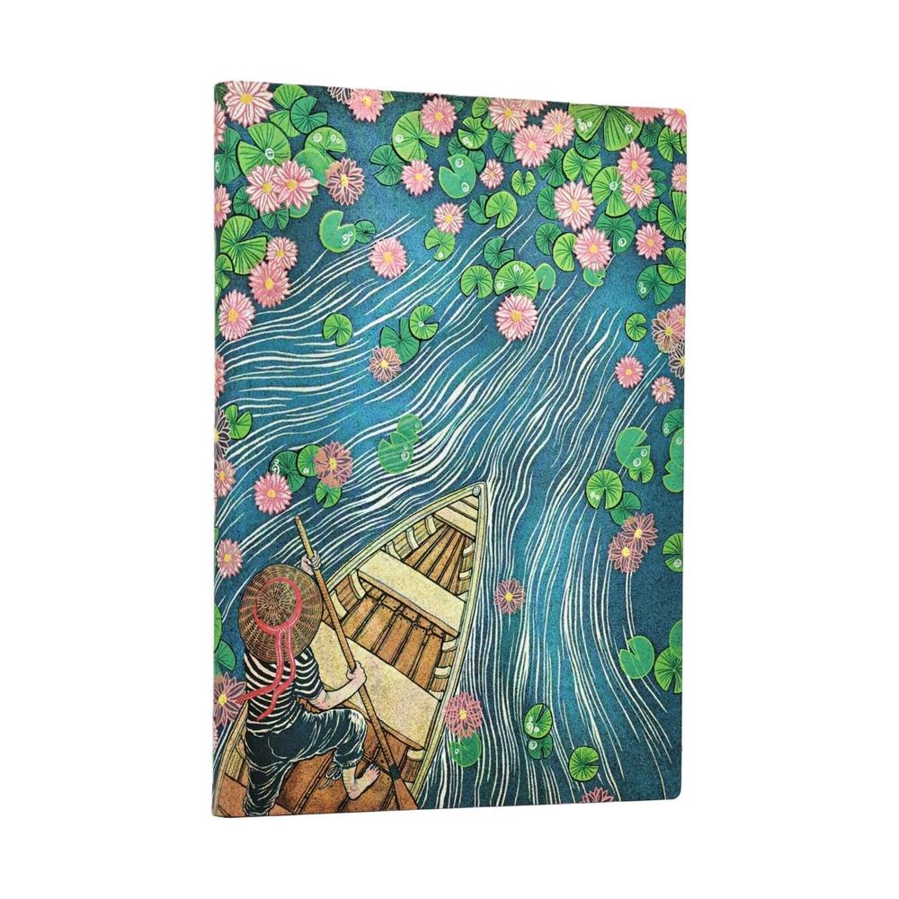 Lotus River (Living with Yuko) Midi Lined Softcover Journal (Elastic Band Closure) by Paperblanks - ISBN: 9780349715506