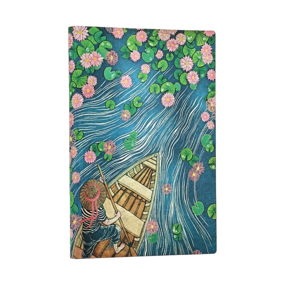 Lotus River (Living with Yuko) Mini Unlined Softcover Journal (Elastic Band Closure) by Paperblanks - ISBN: 9780349715537
