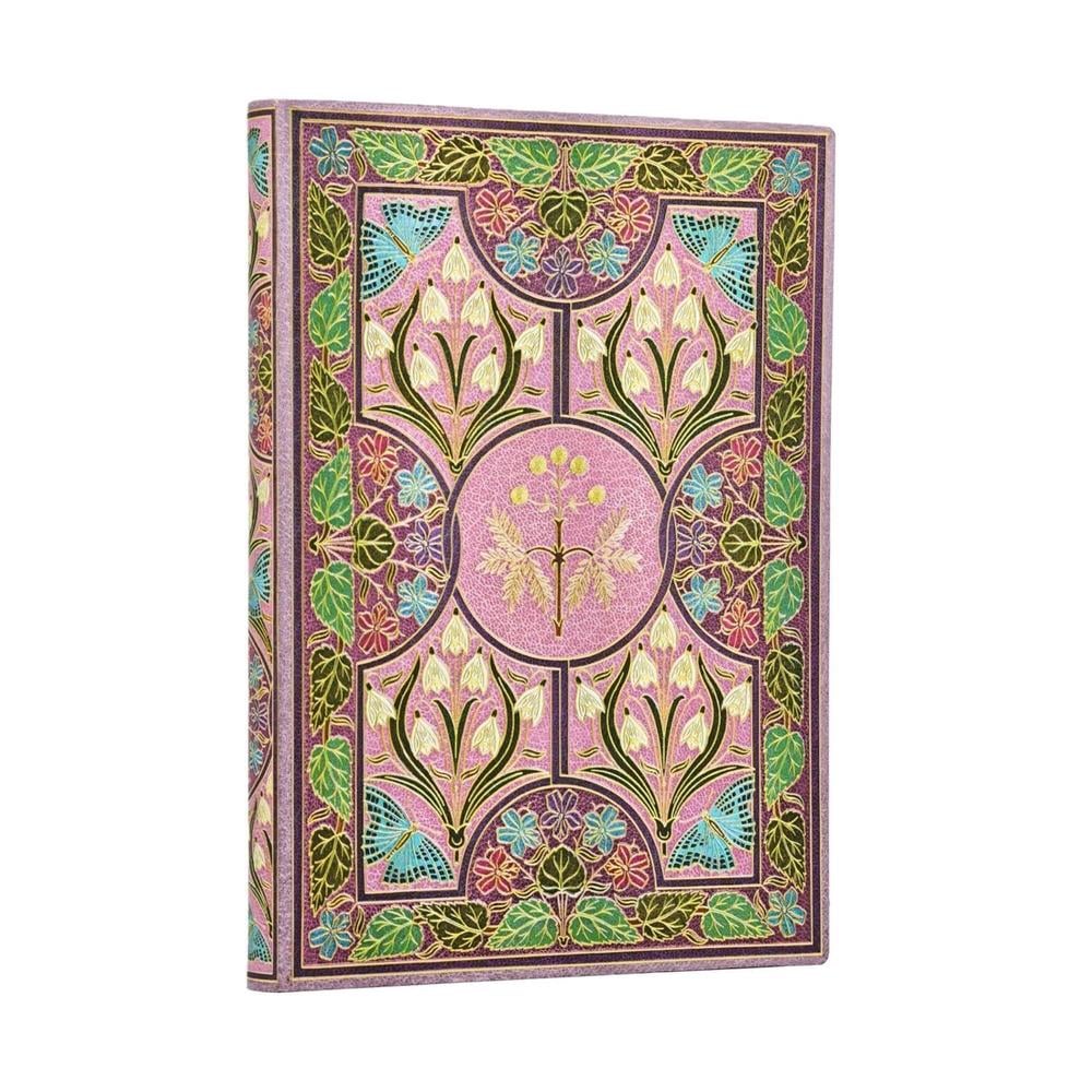 Mimosa (Poetry in Bloom) Midi Lined Softcover Journal (Elastic Band Closure) by Paperblanks - ISBN: 9780349715568