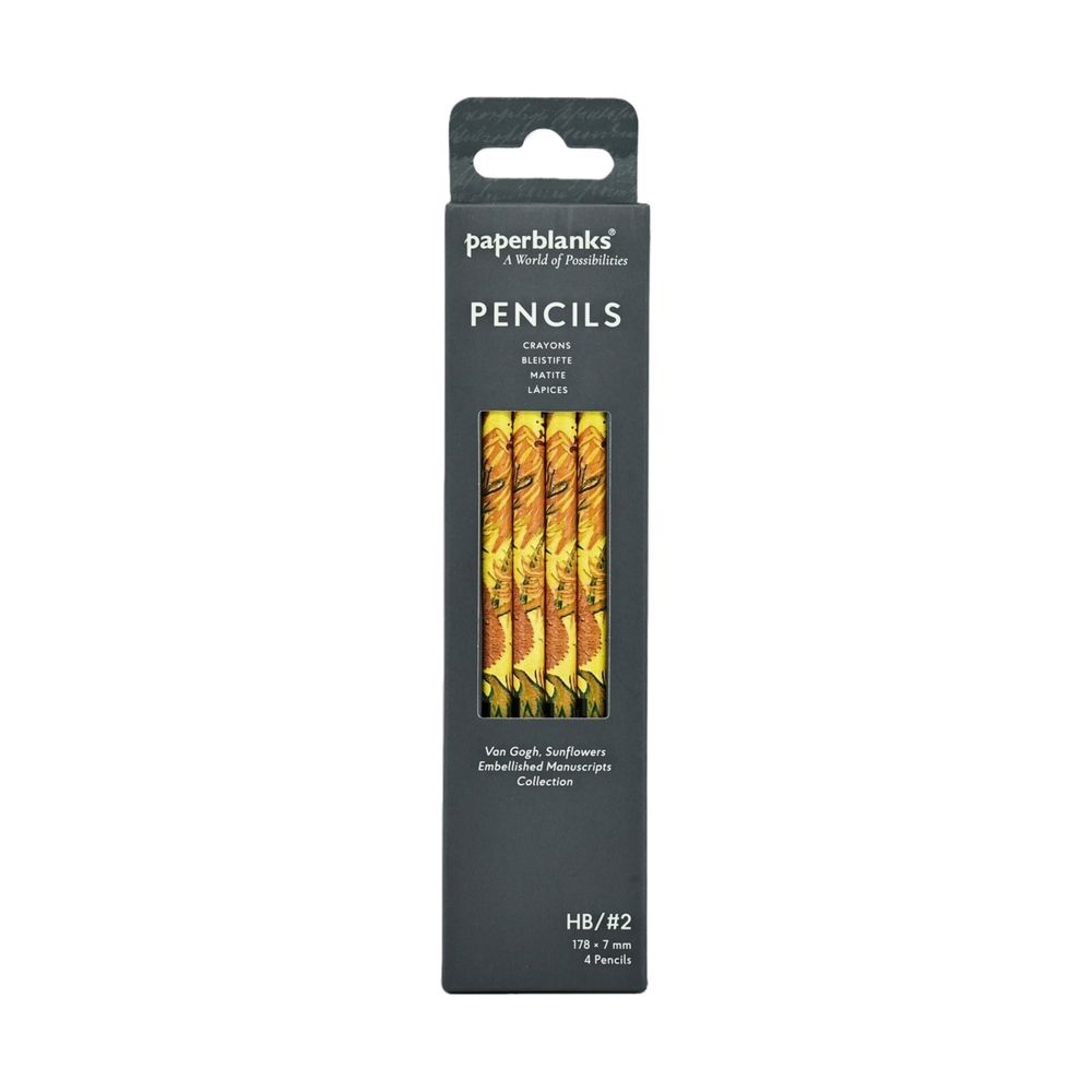 Van Gogh Sunflowers (Embellished Manuscripts Collection) Pencil (4 Pack) by Paperblanks - ISBN: 9780349715957