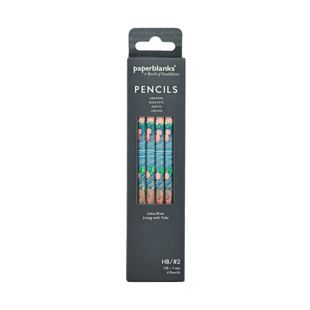 Lotus River (Living with Yuko) Pencil (4 Pack) by Paperblanks - ISBN: 9780349715964