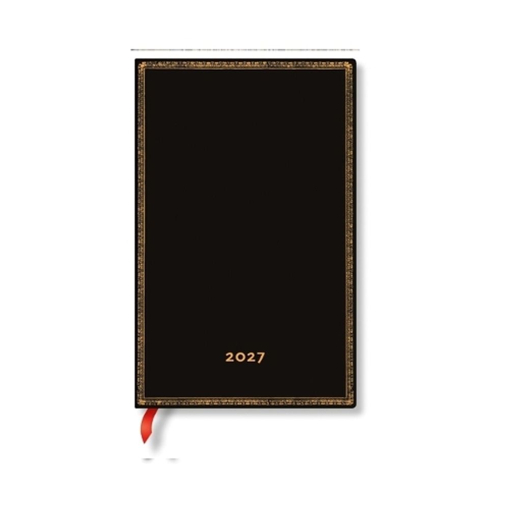 2027 Black Edition Maxi Vertical Hardcover 12-Month Weekly Planner, 160pg, 100gsm by Paperblanks (Black Edition) by Paperblanks - ISBN: 9780349716626