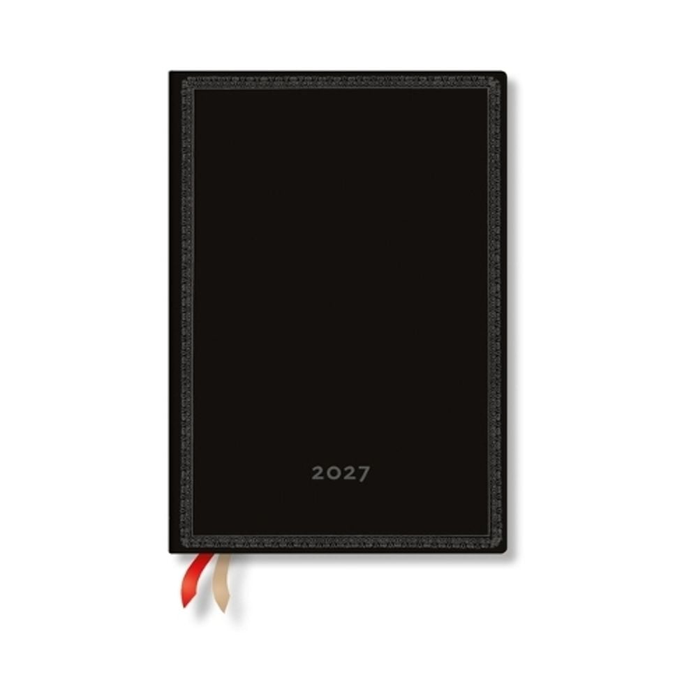 2027 Black Edition Bold MIDI Vertical Softcover 12-Month Weekly Planner, 176pg, 100gsm by Paperblanks (Black Edition) by Paperblanks - ISBN: 9780349717029