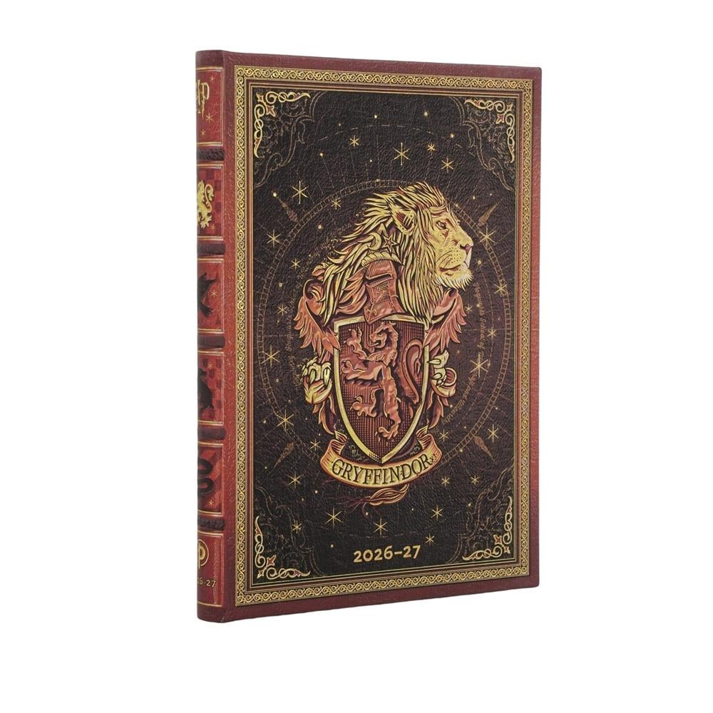 2027 Gryffindor Diary (Harry Potter Collection) Midi 18-Month Hardcover Dayplanner (Elastic Band Closure) Horizontal by Paperblanks - ISBN: 9780349718781